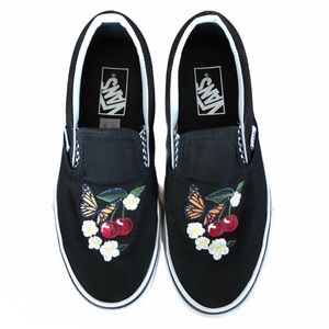 vans shoes with butterfly